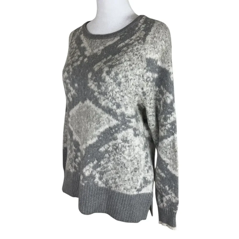 Woolovers Mono Abstract Knitwear Sweater Cotton Cashmere Minimalist Size Small - Picture 7 of 9